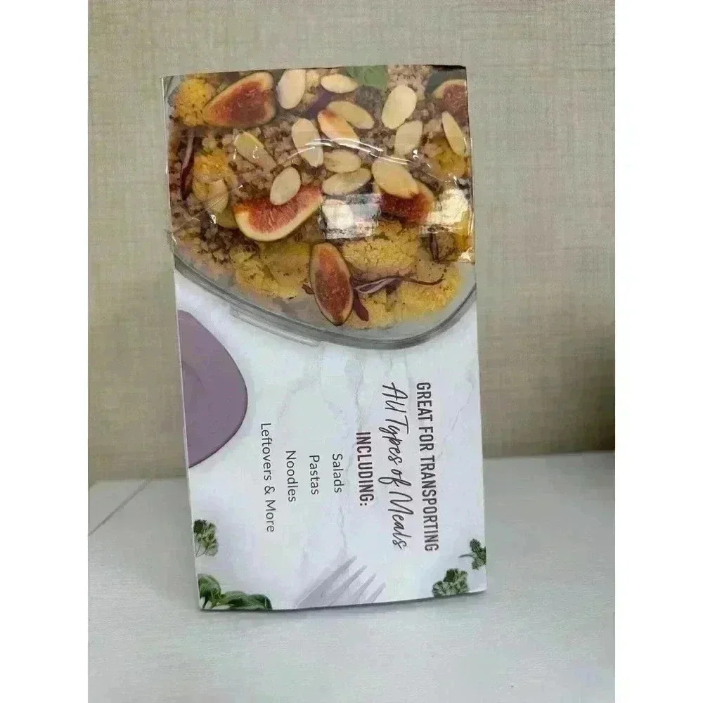 Bentgo Glass Leakproof Salad Container, Rose - Picture 2 of 4